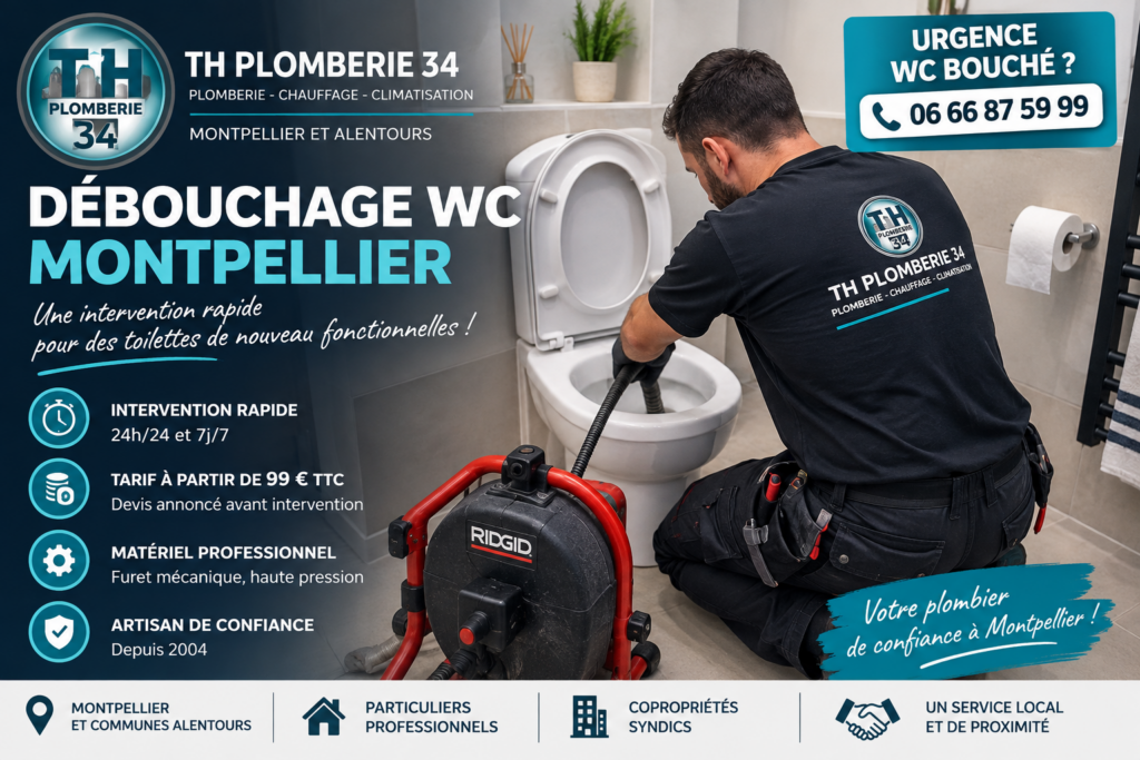 DÉBOUCHAGE WC MONTPELLIER